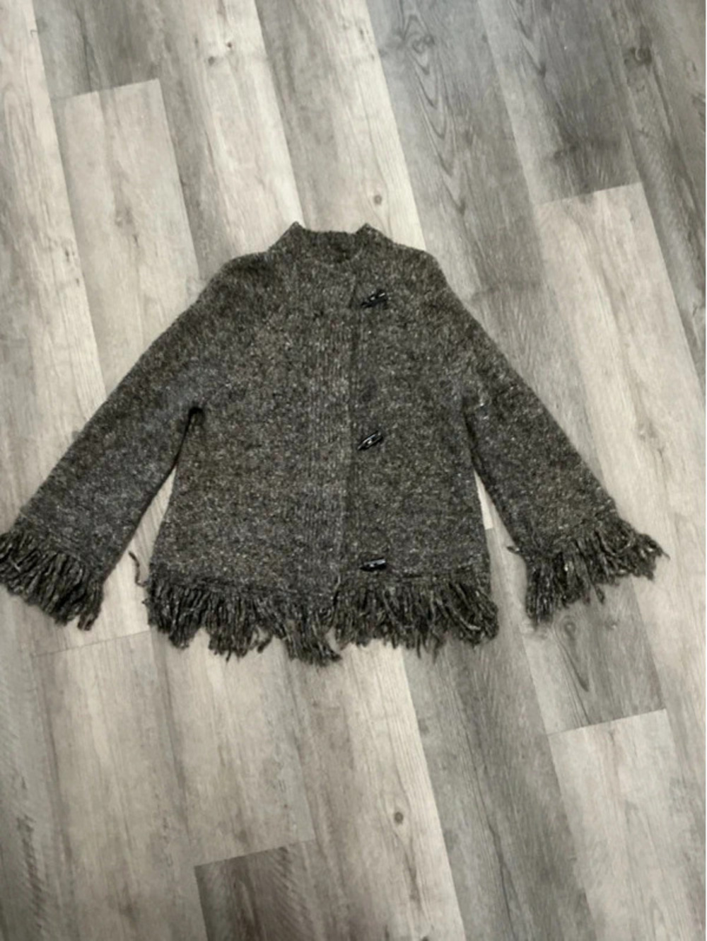 S/M Grey Poncho #417